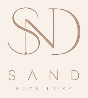 SAND Hudklinikk, merke med monogrammet SND
